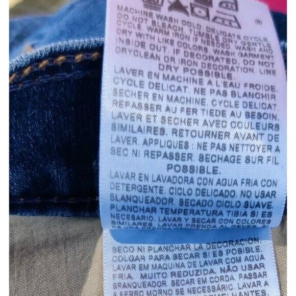 Levis Jean Skirt Womens Size 14 Denim Knee Length Blue Slit In Back Pencil Short - Picture 9 of 12